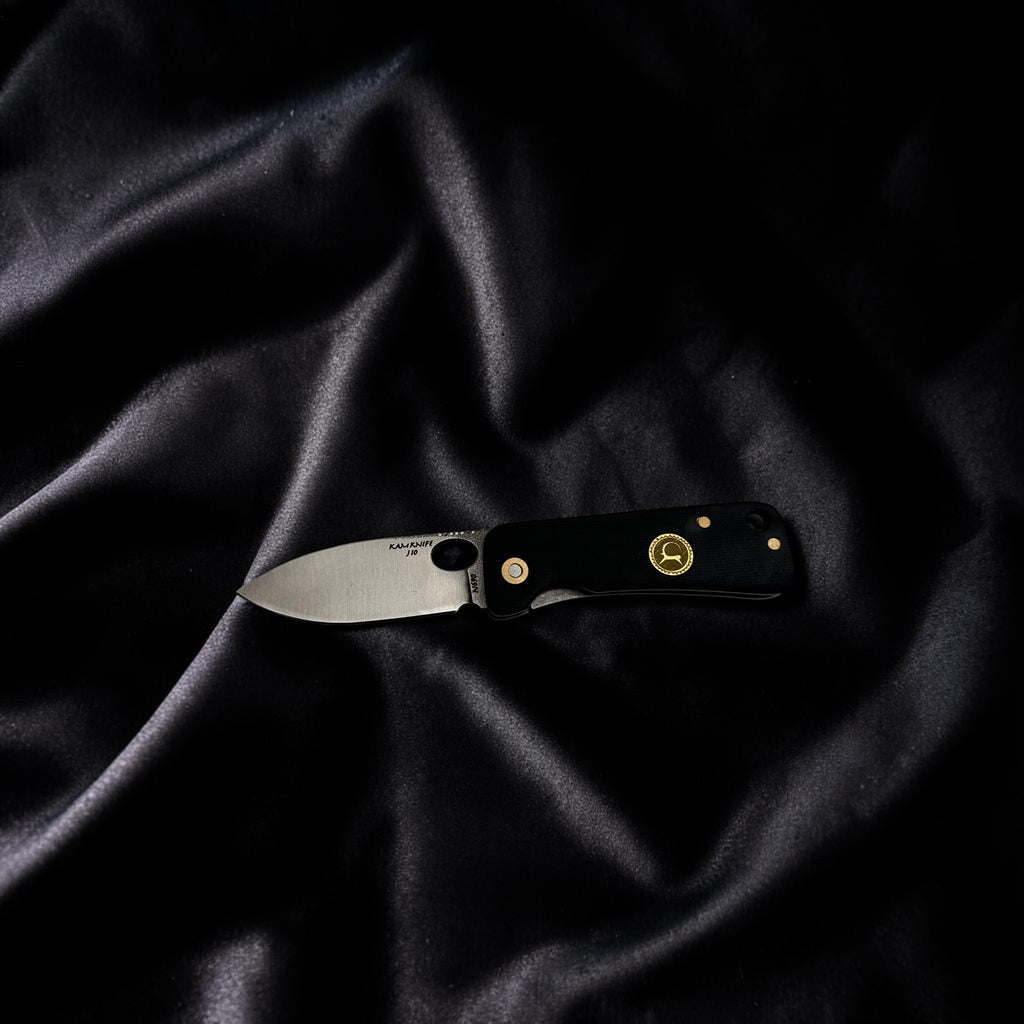 Siyah Minimal Katlanır Çakı – Model 18