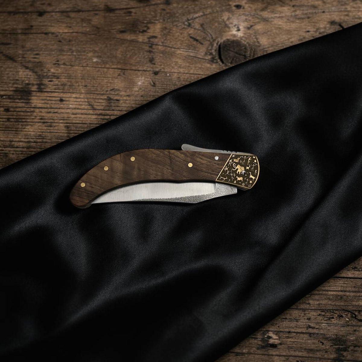 Ahşap Görünümlü Klasik Katlanır Çakı – Model 10