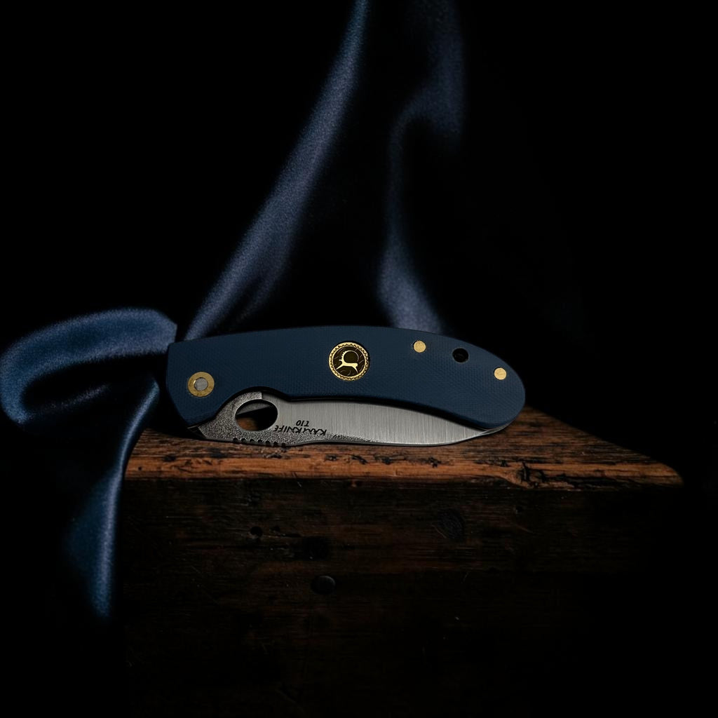 Lacivert Saplı Modern Katlanır Çakı – Model 33