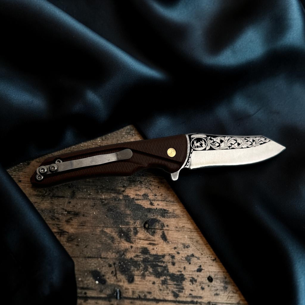 Kahverengi Saplı Dekoratif Çakı – Model 52