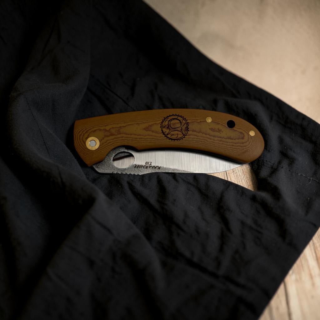 Kahverengi Dokulu Saplı Çakı – Model 19