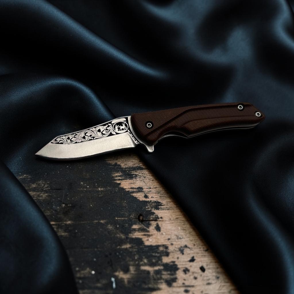 Kahverengi Saplı Dekoratif Çakı – Model 52
