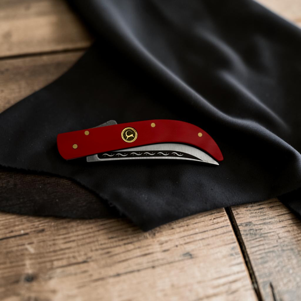 Kırmızı İnce Form Katlanır Çakı – Model 25
