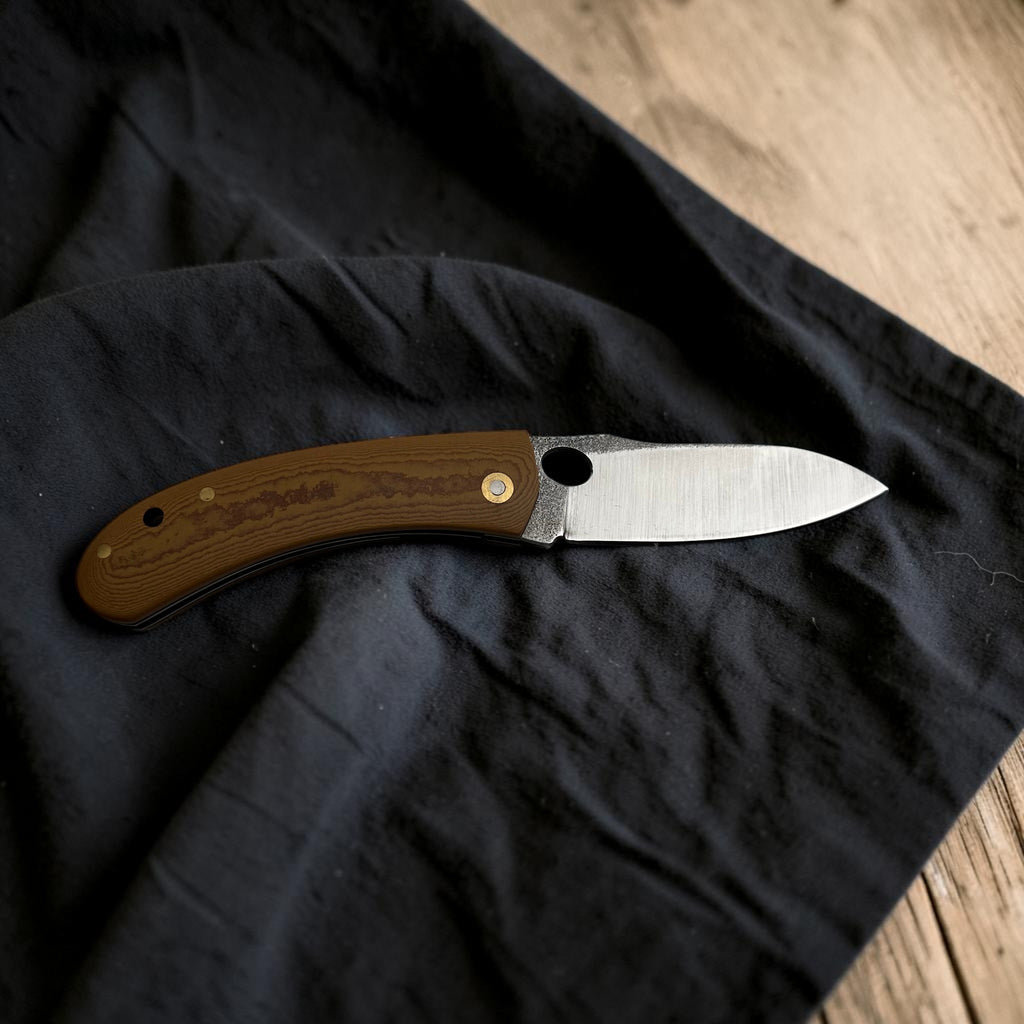 Kahverengi Dokulu Saplı Çakı – Model 19