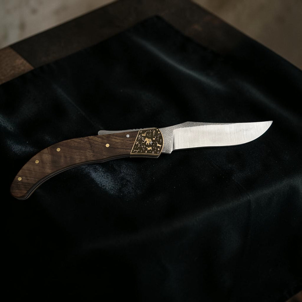 Ahşap Görünümlü Klasik Katlanır Çakı – Model 10