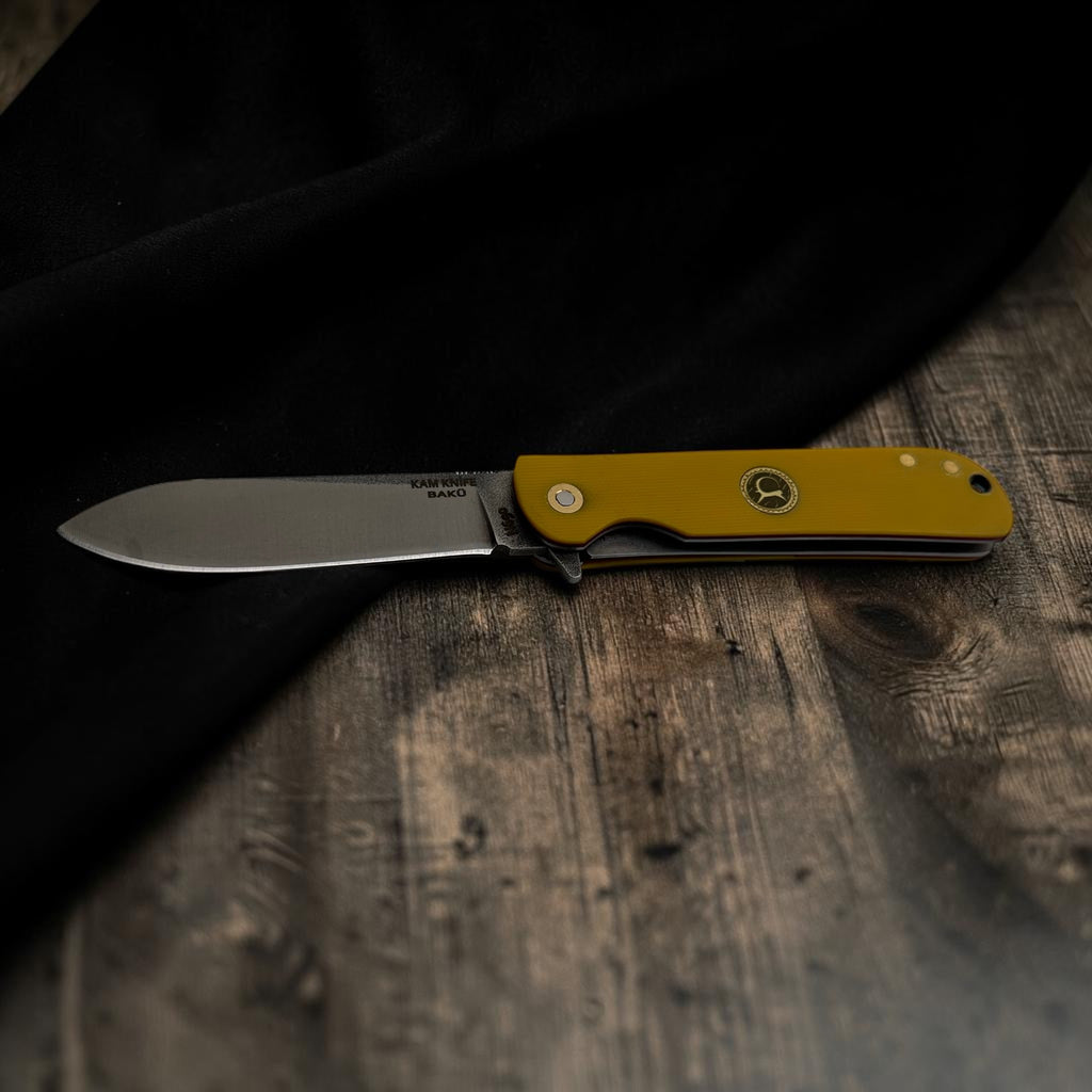 Sarı Saplı Kompakt Katlanır Çakı – Model 35