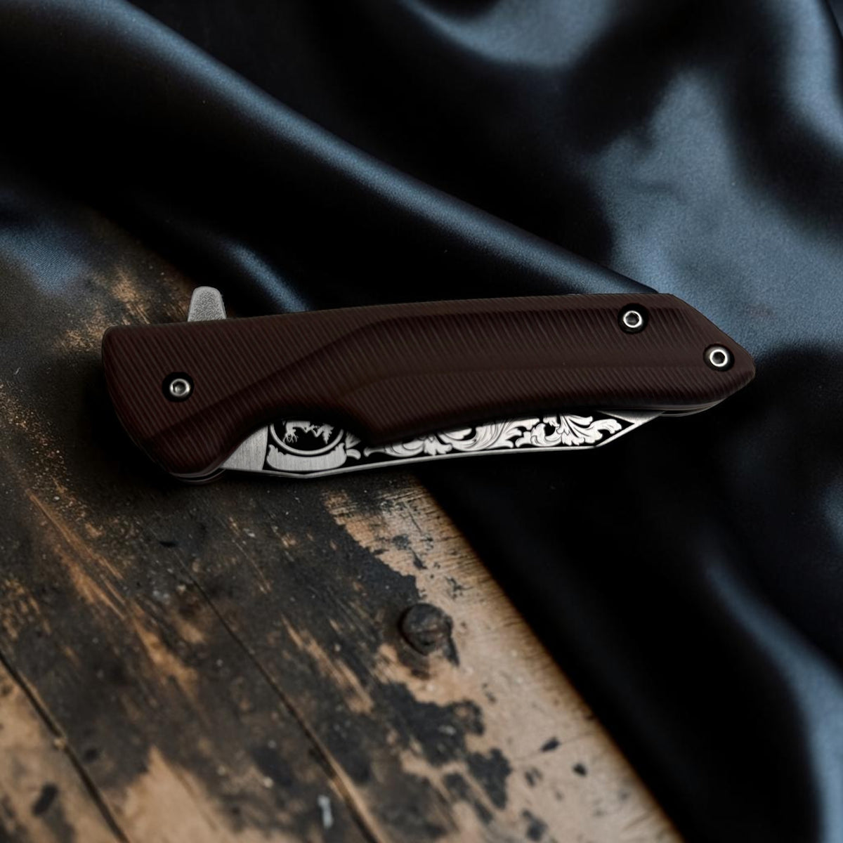 Kahverengi Saplı Dekoratif Çakı – Model 52