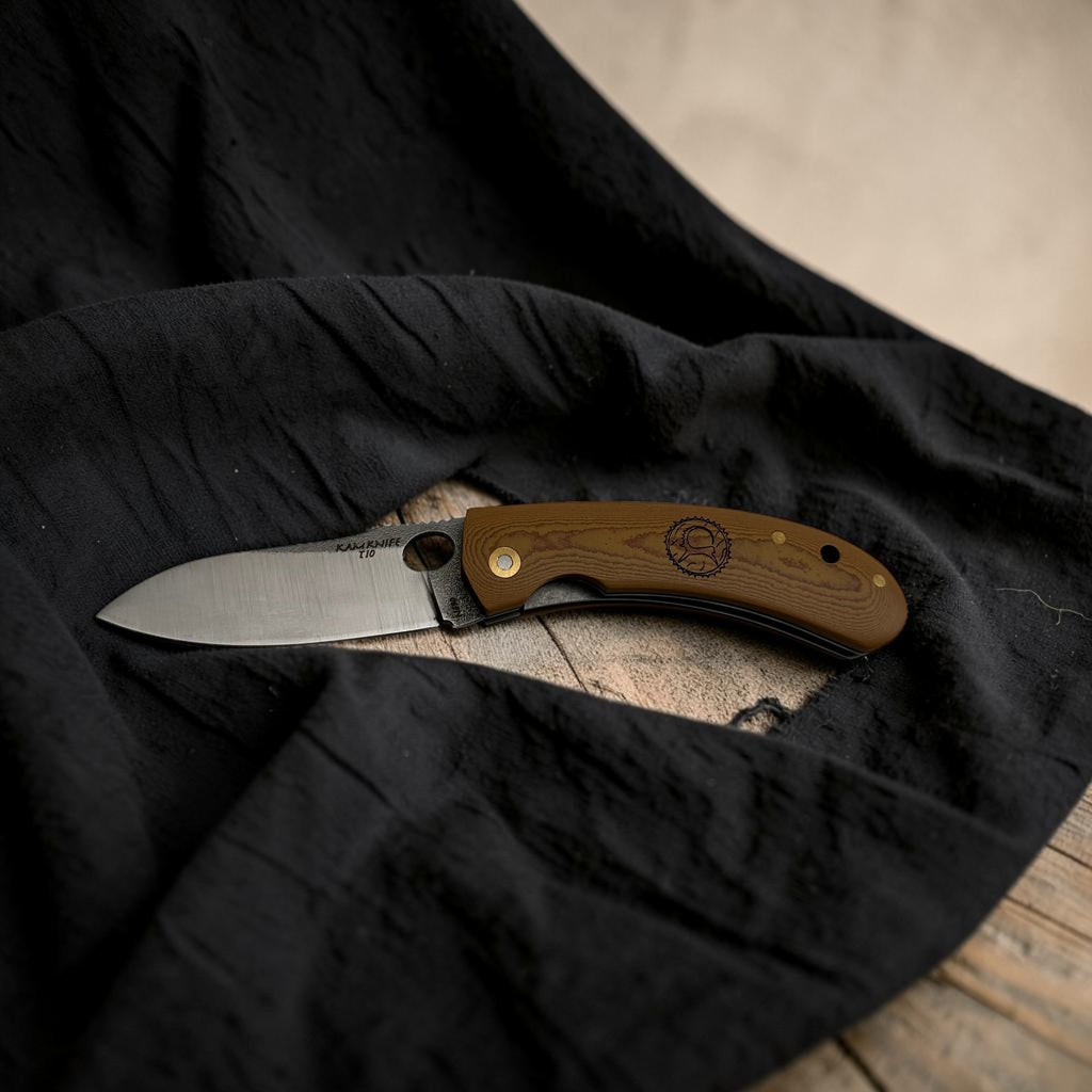 Kahverengi Dokulu Saplı Çakı – Model 19