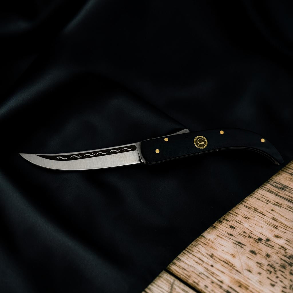 Siyah İnce Form Katlanır Çakı – Model 26