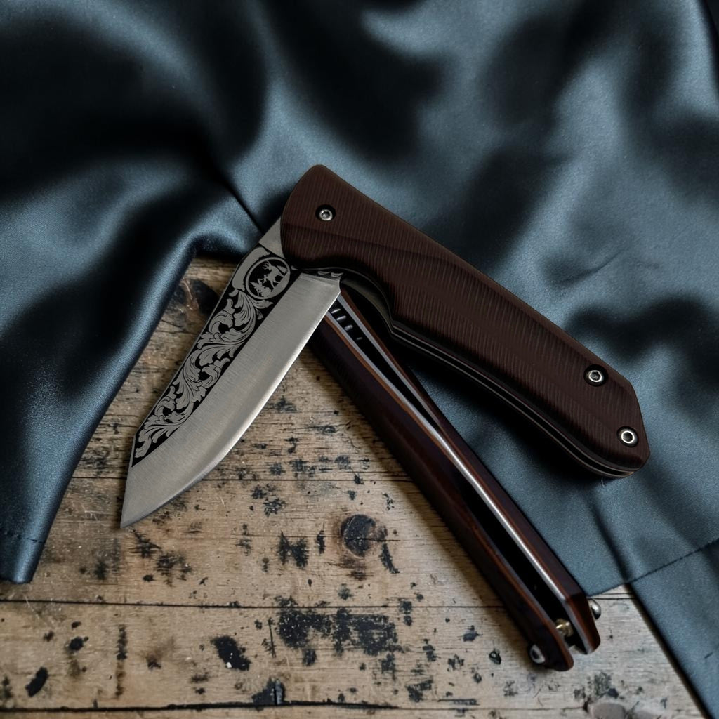 Kahverengi Saplı Dekoratif Çakı – Model 52