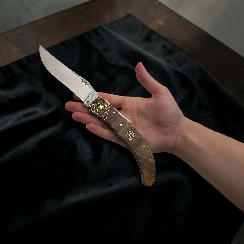Ahşap Görünümlü Klasik Katlanır Çakı – Model 10
