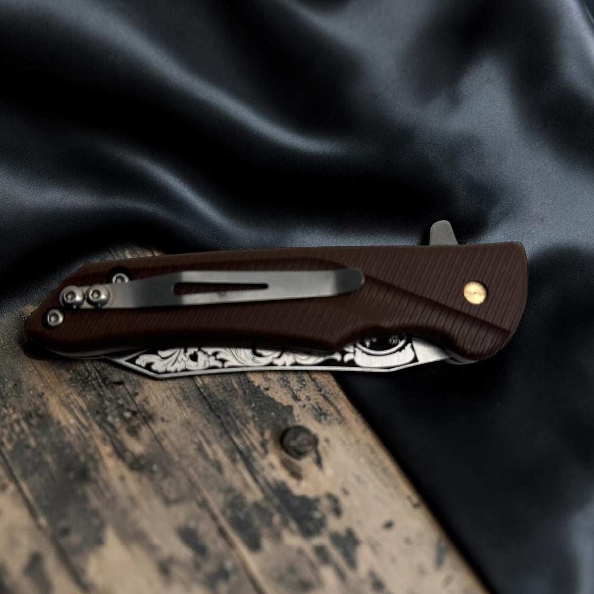 Kahverengi Saplı Dekoratif Çakı – Model 52