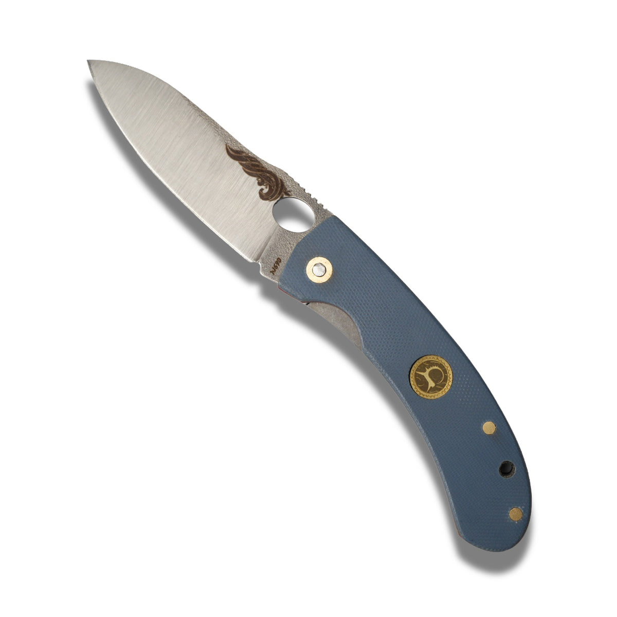 Lacivert Saplı Modern Katlanır Çakı – Model 33