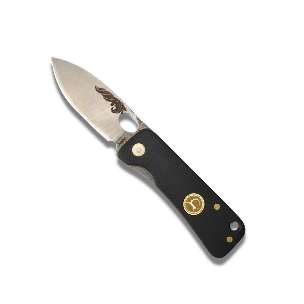 Siyah Minimal Katlanır Çakı – Model 18