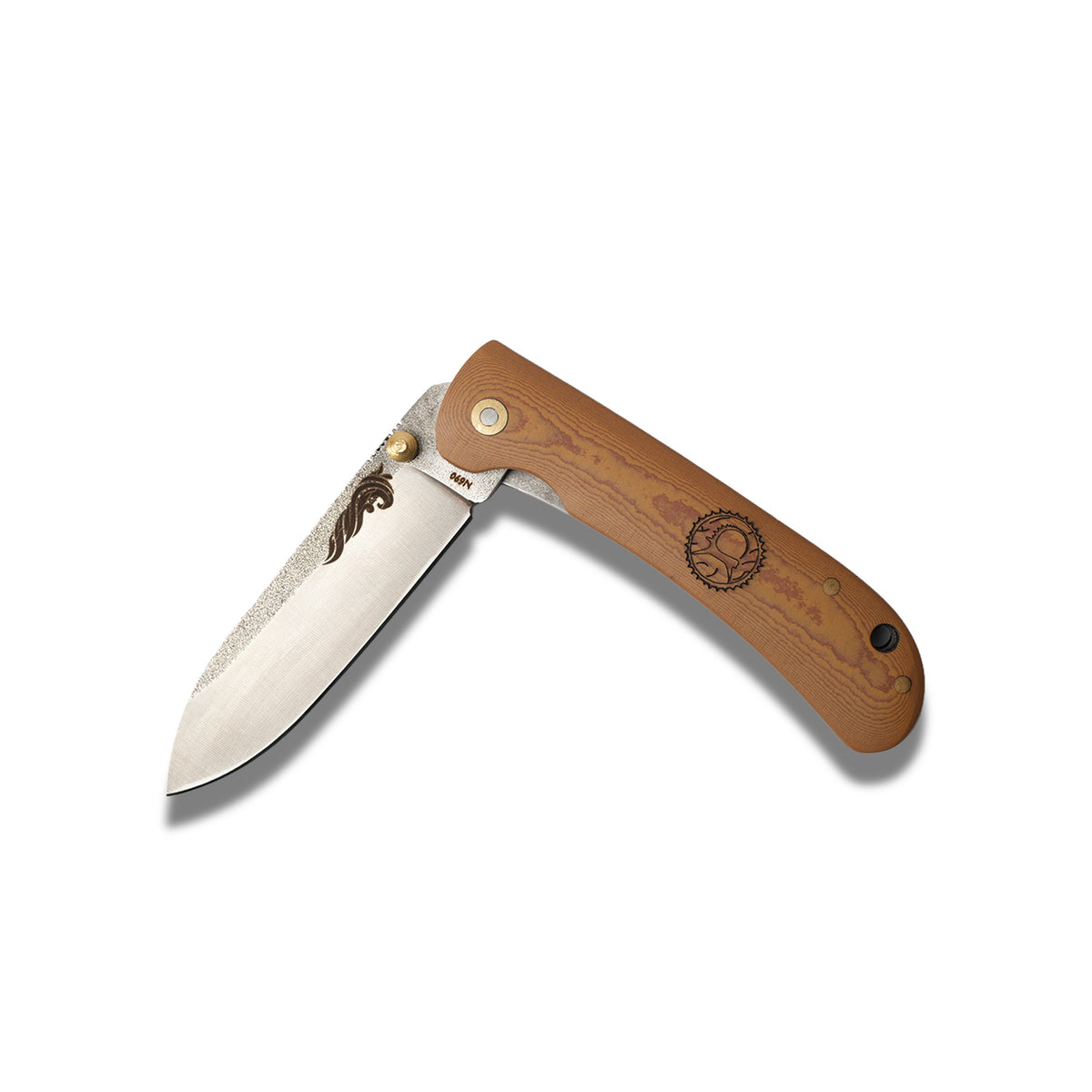 Kahverengi Dokulu Saplı Çakı – Model 19